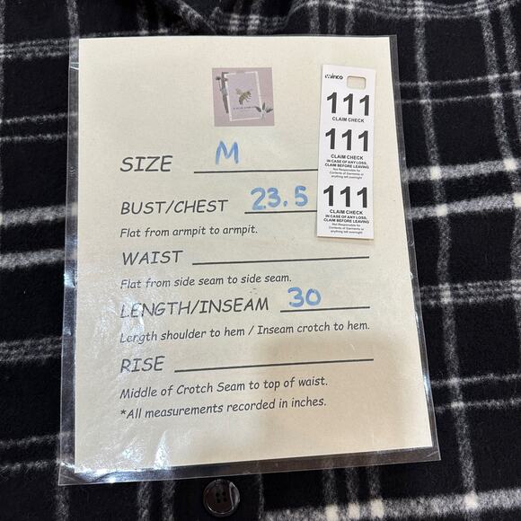 GIBSON LOOK Shacket Black Plaid SZ M Relaxed Fit Shirt Jacket - Picture 8 of 8